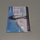 All-Purpose Stainless Steel Shower Squeegee for Shower Glass Door with 2 Adhesive Hooks, Bathroom Cleaner Tool Household Window Mirror Squeegee , Cleaning Tile Wall, Car, 10 Inch Silver