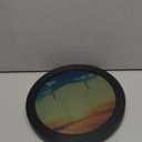 Uzoli EM3567 6.7" Round Wireless Weather Station with 3 Sensors Color Display Home Weather Stations Indoor Outdoor Thermometer with Atomic Clock Temperature Humidity Weather Forecast (Black1)