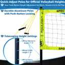 Park & Sun Sports Spectrum Classic: Adjustable Professional Outdoor Volleyball Net System 32' L x 3' H