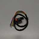 Yuecoom 7/8inch Motorcycle Blinker Switch, Motorcycle Blinker Switch, 22mm Left Aluminum Alloy Turn Signal Blinker Push Button with Horn Beam