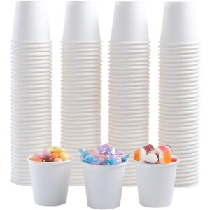 Lamosi 300 Pack 3 oz Paper Cups for Bathroom, Disposable Small Mouthwash Cup, 3oz Mini Espresso Cups for Travel, Party, Picnics, Home, Applicable to Cup Dispenser