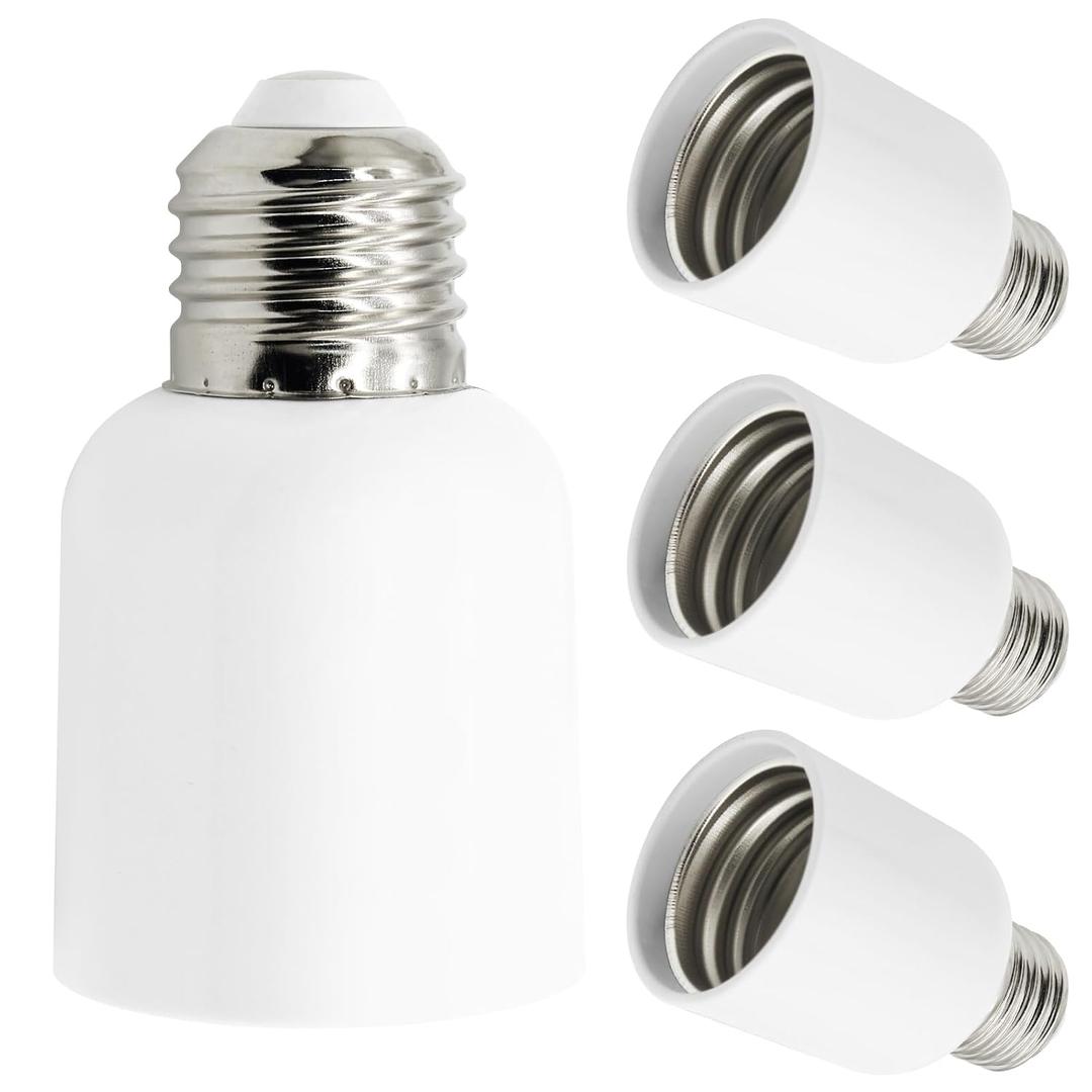 4 Pack E26 to E39 Adapter Converter, Medium to Mogul Screw Bulb Socket, E26 to E39 Light Socket Adapter, Maximum 300W, 180 Heat Resistant