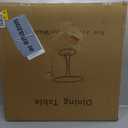 24 inch Small Tulip Table for 2 Person, Walnut Round Dining Table for Kitchen, Leisure Wood Mid Century Modern Table with Metal Pedestal Base for Cafe, Living Room, Bar, Circle Bistro Tables