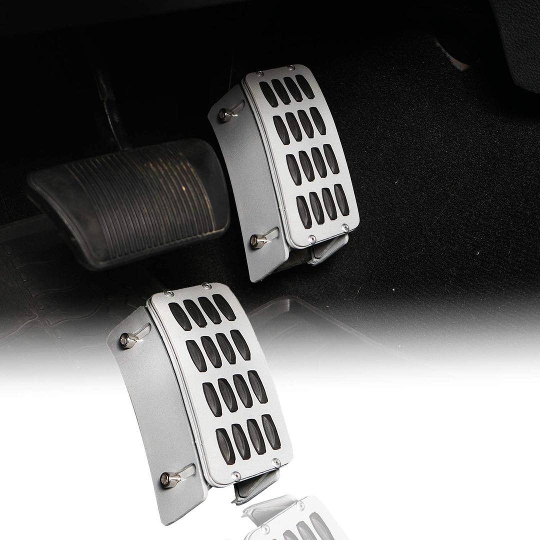 Wrangler JK Gas Pedal Extender Cover Adjustable Driver Footrest Accelerator Higher Pedals Pad Covers Interior Accessories for Jeep Wrangler JK & Unlimited 2007-2018