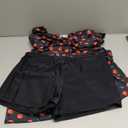 Aqua Eve Plus Size Two Piece Swimsuits for Women Tankini Bathing Suits Flowy Swim Dress with Shorts (Cherry) 
18W