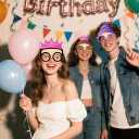 UUT Birthday Photo Prop Party Favor Packs-Snow White Paper Masks Glasses 9Pcs Set, for Princess, Evil Queen & 7 Dwarfs Paper Costume Gift, Halloween, Fairy Tale Cosplay, Funny Cartoon Theme; BX9