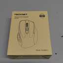 TECKNET Wireless Mouse (BT5.0/3.0 & 2.4G) Rechargeable 4800 DPI Silent USB A & Bluetooth Mouse 6 Buttons, Wide Compatibility - Grey