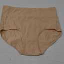 wirarpa Women's Cotton Underwear High Waisted Ladies Panties Full Coverage Briefs 5 Pack L