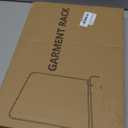 JIUYOTREE Metal 43.3 Inches Garment Rack with Bottom Shelf Clothing Rack for Hanging Clothes Coats Skirts Shirts Sweaters Gold, Size: 43.3"W x 15.75"D x 61"H without wheels