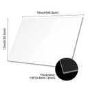 Clear Acrylic Sheet 12" x 16", 2 Pack FFGODO Clear Cast Plexiglass Acrylic Panels 1/8 Inch Thick for DIY Display Projects, Painting, Handcraft, Signage, Easy to Laser Cutting & Engraving