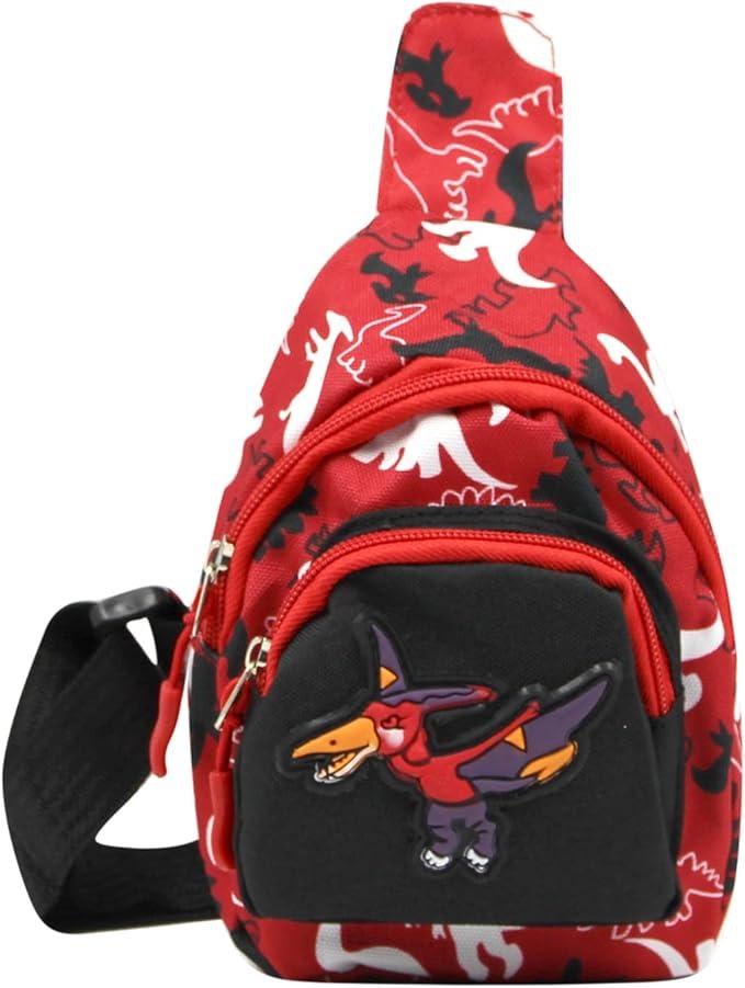 Kids Toddler Cute Cartoon Animal Sling Bag Small Crossbody Shoulder Bag Chest Bag for Boys Sport Travelling Hiking