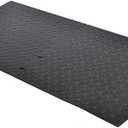 1.0" Rise Rubber Threshold Ramp for Doorways,Non-Slip Surface for Wheelchair Scooter Stroller,1500 LBS Capacity,Cuttable and Adjustable Size