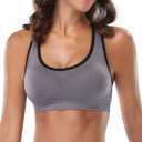 MIRITY Women Racerback Sports Bras - High Impact Workout Gym Activewear Bra (M)