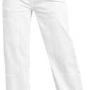 Sidefeel Women's Cargo Jeans Casual Loose Mid Rise Wide Leg Denim Pants 6