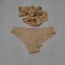 SHARICCA Women Seamless Cheeky Bikini No Show Panties Ladies Invisible Breathable Briefs Soft Stretch Underwear Multi Pack (Medium, (7 Pack) Beige)