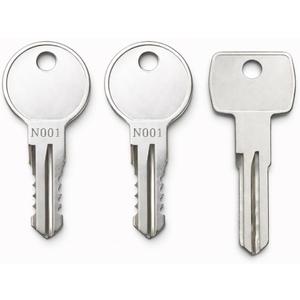 2-Pack N145 Replacement Keys Compatible with Thule Roof Racks, Cargo Boxes and Carriers, Pre-Cut to Key Codes N001-N250 N001RN250R, with 1 Removal Key D1251