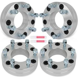 SCITOO 4Pcs 5x135 to 6x5.5 Wheel Adapters 2 inch Bore 87.1mm Studs 12x1.5 5 Lug Wheel Spacers No Hubcentric Fit for Lincoln Blackwood 2002-2003,for Ford for F-150 1997-2003