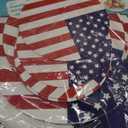 4 Pcs Patriotic Cupcake Stand with American Flag Cupcake Holder Reusable Cake Display President's Veterans Day Patriotics Themed Party Decoration for Birthday Bar Wedding Party(Patriotic) (Blue)