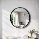 NEWBULIG 20-Inch Round Wall Mirror, Bathroom Wall Circle Mirror