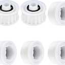 Upgrade 4 Pack Guide Wheels with 2 Pulley Gears, Part Number 3884997-R6, Replacement Compatible with Maytronics Dolphin, Nautilus CC Plus Automatic Robotic Pool Cleaner M200/M400/M500 &Dx3/Dx4/Dx6