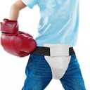 Garneck Boxing Groin Protector for Kids: Youth Athletic Cup, Protective Cup for Taekwondo, Karate Kickboxing Sports Training, Adjustable Groin Guard for Boys Girls