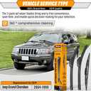 AUTOBOO 21"+21" Windshield Wipers with 11 Inch Rear Wiper Blade Replacement for Jeep Grand Cherokee 1999 2000 2001 2002 2003 2004-Original Factory Quality (Pack of 3)