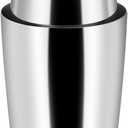 Boston Shaker: 18 & 28oz Weighted Cocktail Shaker Set. Stainless Steel Martini Drink Shaker, Two-Piece Heavy Metal Boston Tins Only (Embossed measuring cup) (Silver)