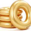 4PCS Tropical Floats for Adults Rings Party Theme Pool Float Large Swim Ring for Adults,35 Inch Teens Adult Inner Tubes Summer Beach Bachelorette Garland Kit Inflatable Tubes Floaties