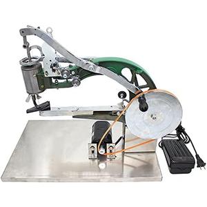 2021 Cobbler Sewing Machine 110V 250W Motor with Stainless Steel Base Eletrical and Manual Sets Leather Sewing Machine for Leather/Shoes/Bags/Clothes/Quilts/Coats/TrousersGreen