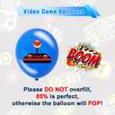 2 x Video Game Birthday Balloons  36 Pcs Gamer Themed Party Decorations for Boys Teens Level Up Gaming Balloons Set, 12 Inch Latex for Video Game Party Supplies, Game On Decor