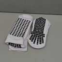 Lux Dual Grip Socks - Soccer Grip Socks for Men and Women. GripArray Performance & Comfort (Small, White (2 Packs))