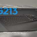 Logitech G213 Prodigy Gaming Keyboard - Wired RGB Backlit Keyboard with Mech-Dome Keys, Palm Rest, Adjustable Feet, Media Controls, USB, Compatible with Windows Black