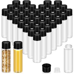 Lallisa 80 Pcs 7 ml Small Glass Vials with Screw Caps Anointing Oil Bottles with Plastic Stopper Mini Sample Clear Leakproof Glass Bottles for Liquids Aromatherapy Fragrance Lightweight Perfume Travel (Black) Lallisa 80 Pcs 7 ml Small Glass Vials with Screw Caps Anointing Oil Bottles with Plastic Stopper Mini Sample Clear Leakproof Glass Bottles for Liquids Aromatherapy Fragrance Lightweight Perfume Travel (Black)