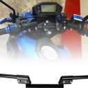 Motorcycle 7/8" 22mm Handlebar - PSLER Universal Adjustable Handle Bar Modified Bike Handlebar Mini Bike Dirt Bike Pit Bike Handlebars for Motorcycle Sport Bike Street Bike Off-Road Bikes ATV