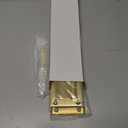 1 Pack Solid Brushed Mail Slot with Solid Interior Frame Set 13" x 3.7" Door Mail Slot Catcher Mailbox Door Replacement for Wall(Gold,Brass)