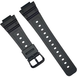 Fit for Casio G-shock GA-2100 Bands, GA-2110 Series Quickfit Soft Resin Replacement Watch Straps Wristbands Bracelet for GA2100/GA2110 (Black)