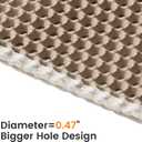 Roaringkitty Cat Litter Mat with Dual EVA Layer Design  Soft, Easy to Clean, Waterproof,Durable, and Non-Slip  Perfect for Cats (khaki, Large 26x19.6 inch)