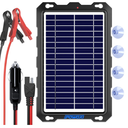POWOXI Upgraded 7.5W-Solar-Battery-Trickle-Charger-Maintainer-12V Portable Waterproof Solar Panel Trickle Charging Kit for Car, Automotive, Motorcycle, Boat, Marine, RV,Trailer, Snowmobile, etc.