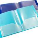 Smead 10-Pocket Organizer, Letter Size, 2 per Pack, 1 Each of Dark Blue and Teal (89204)