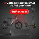 UL Listed 54.6V 3A Replacement Electric Scooter Charger for 48V Ebike Battery with 5 Plugs,Compatible with Lectric XP 2.0/3.0, Ecotric City/Beach, Evercross H5/H7 Power Adapter