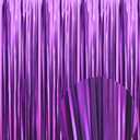 GOER 3.2 ft x 9.8 ft Metallic Tinsel Foil Fringe Curtains Party Photo Backdrop Party Streamers for Birthday,Graduation,New Year Eve Decorations Wedding Decor (4 Pcs,Matte Purple,Thick Material)