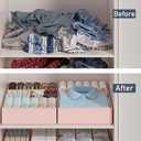 DIMJ Drawer Organizer Clothes Storage - 18 Pack Baby Dresser Organizer for Nursery, Foldable Closet Drawer Organizer Bins for Bedroom Organization, Fabric Storage Dividers for Socks, Underwears, Bras