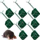 Qualirey 8 Pack Mole Gopher Trap Ground Galvanized and Oil Hardened Steel Animal Reusable Gopher Vole Traps for Outdoor Lawn Garden Yard Farm (Green)