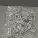 Hiboom 3 Pack Christmas Window Lights, 12 Inch Snowflake Lighted Decorations Wrapped with LED String Lights, 8 Modes Battery Powered Christmas Window Light for Xmas Indoor Decor (Warm White)