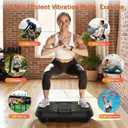 Vibration Plate Exercise Machine, Compact Vibrating Plate for Lymphatic Drainage, Vibration Plates for Weight Loss for Women Men, 400 Lbs Capacity Shake Plate Full Body Workout Machine for Home Gym