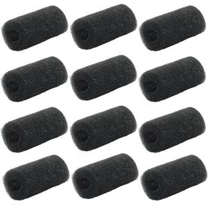 Murtenze 12 Pack Pre-Filter Sponge 0.8 Inch for Aquarium Intake Filter, Replacement Foam Cover Accessories Black Foam Roll, for Fish Tank