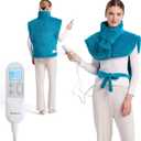 Bedsure Wrap Heating Pad for Neck and Shoulders and Back  Birthday Gifts for Seniors Women Mom, Electric Heated Pad for Full Body, Fast Heating Large 24"x34", ETL Certified, Blue