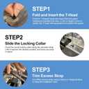 2 x 200 Pcs Heavy Duty Nylon Cable Ties for Automotive Body & Trim Clips, Self-Locking Zip Ties for Car Body, Replacement Parts & Outdoor Use - Strong Adjustable Plastic Fasteners