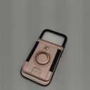 DREAMME Phone Case for iPhone 17 Pro Wallet Case Card Holder, RFID Blocking, Shockproof, Compatible with Magsafe 2 in 1 Detachable Phone Cover with Airtag Holder for Women Men, Rose Gold