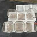 Xoniwis 37oz 6PCS Glass Storage Containers with Lids, Glass Jars with Lids Pantry Food Storage Jars, Square Canister For Cookie, Nuts, Snack, Cereal, Candy, LeafTea, Coffee, Spice